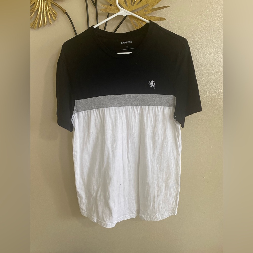 Express Men's Tri-Color Short Sleeve Tee
